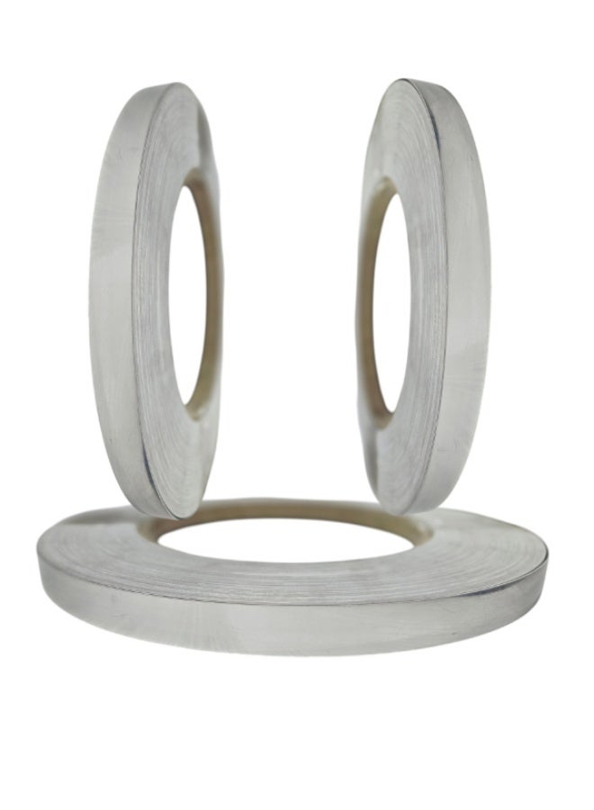 HME 8873 Metallic Aluminium Silver PVC Edge Banding – Brushed Finish – 23mm x 1mm – 100m Roll – Laminate Furniture Edge Finishing for Table, Cabinet & Cupboard - Image 5