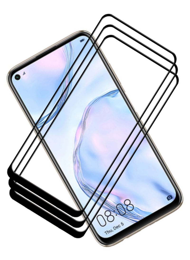 ACLIX 3 Pieces Antistatic ESD Dustproof Premium Quality High Definition Tempered Glass Screen Protector Designed For Huawei nova 7i - Image 1