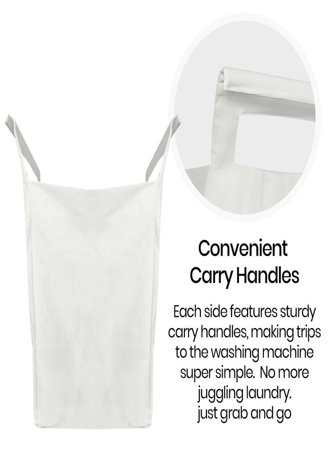 Calvana (2 Pack) Calvana Bassinet Stand Hamper Inserts, Compatible with UPPAbaby Bassinet Stands, Dual Compartment with Carry Handles (Bassinet Stand Not Included), Cotton - Image 4