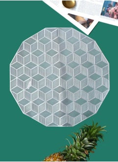 Generic 1 piece of PVC tablecloth with hollow design, heat-resistant and anti-slip, 37 * 37cm  - Image 3