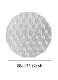Generic 1 piece of PVC tablecloth with hollow design, heat-resistant and anti-slip, 37 * 37cm  - Image 4
