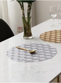 Generic 1 piece of PVC tablecloth with hollow design, heat-resistant and anti-slip, 37 * 37cm  - Image 1