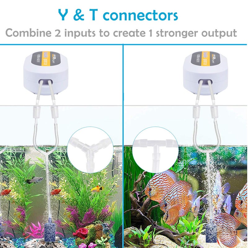 Pawfly موصلات أنابيب الهواء لأحواض السمك من باوفلاي، صمام خطي بلاستيكي، موصل مضخة هواء حوض السمك، 40 قطعة - Image 4
