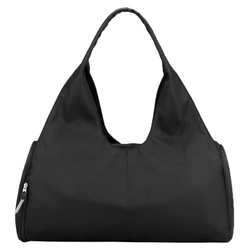 Forestfish Yoga Gym Bag For Women With Shoes Compartment & Wet Dry Storage Pockets Lightweight Duffel Bag, Black - Image 1