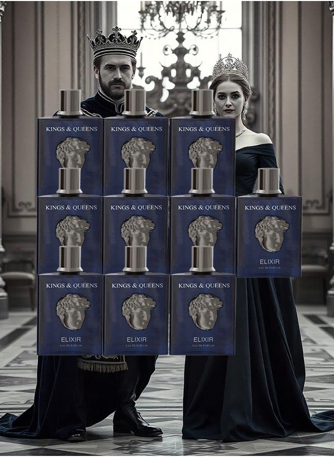 AMARAN 10 Pieces Kings And Queens Elixir Perfume For Unisex 100ml EDP  - Image 1
