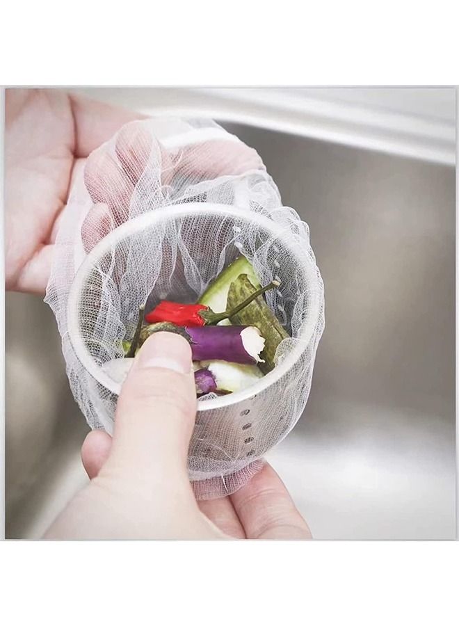 Kitchen Sink Strainer Trash Bag 100 Pcs Sink Strainer Bag Kitchen Sink Trash Mesh Bag Disposable  - Image 4