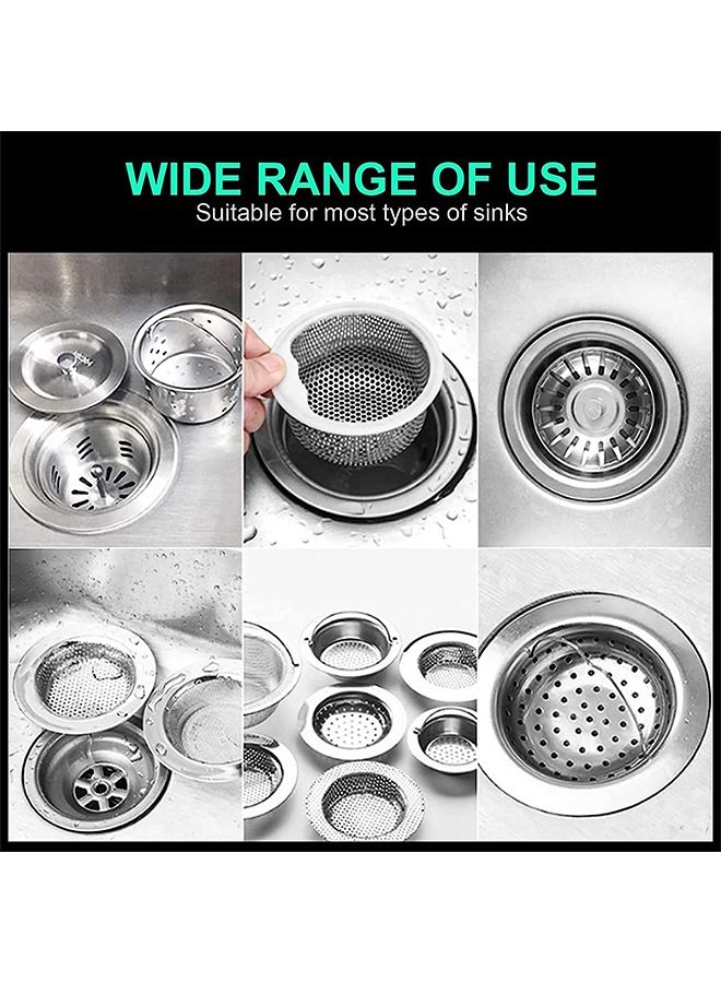 Kitchen Sink Strainer Trash Bag 100 Pcs Sink Strainer Bag Kitchen Sink Trash Mesh Bag Disposable  - Image 3
