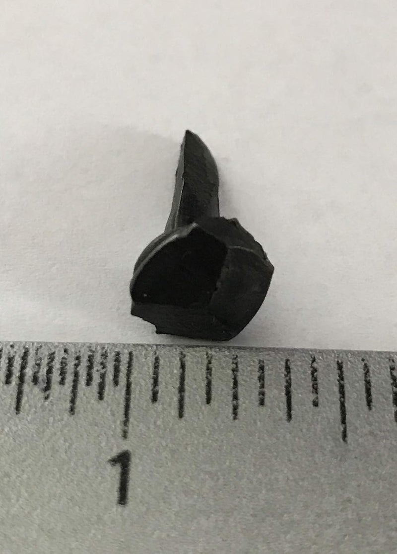 OLD NAIL SOURCE (50) 5/8" Steel Decorative Wrought Head Nails with Black Oxide Finish. (Small, Black) - Image 2