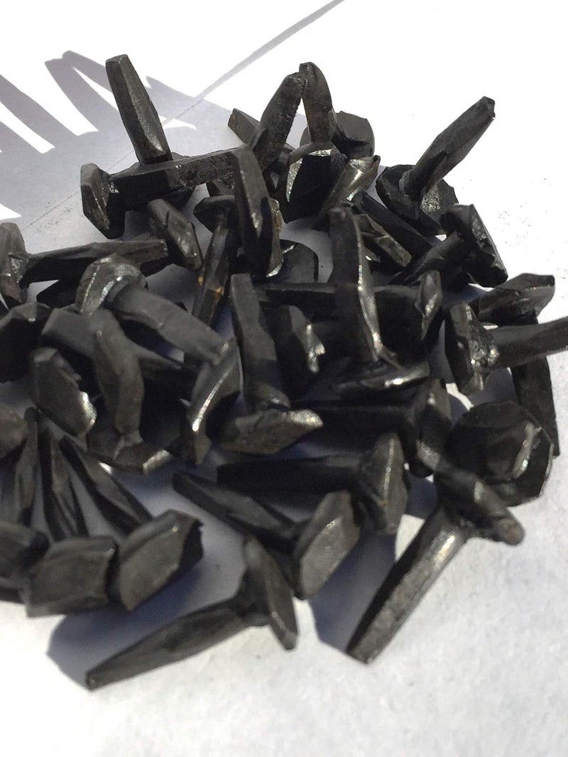 OLD NAIL SOURCE (50) 5/8" Steel Decorative Wrought Head Nails with Black Oxide Finish. (Small, Black) - Image 3