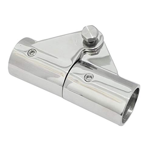 keehui 316SS Boat Tube Connector,Boat Rail Fittings Folding Swivel Connector for 1INCH O.D.tube/pipe Marine Boat Yacht - Image 4