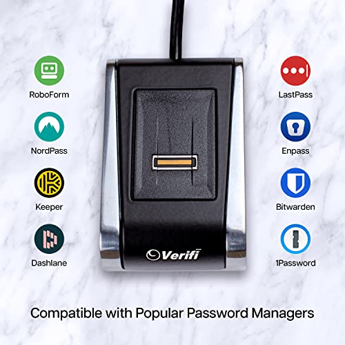 Verifi Smart.Safe. قارئ بصمة الإصبع المكتبي Verifi P2000 USB - Windows Hello، عملية Passkey - Image 5