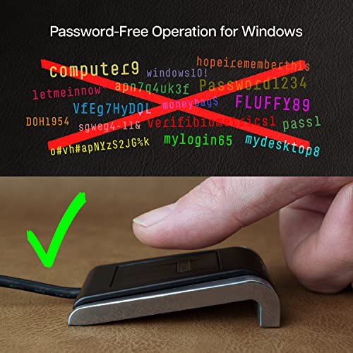 Verifi Smart.Safe. قارئ بصمة الإصبع المكتبي Verifi P2000 USB - Windows Hello، عملية Passkey - Image 2