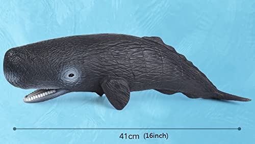 SmilerSmile Simulated Ocean Big Animal One pc 15 Inch Soft Filled Rubber Sea Educational Toys Sperm Whale - Image 4