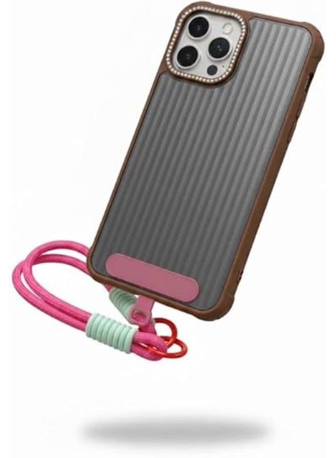 حامل/حزام للهاتف المحمول - سلسلة مفاتيح عصرية وفريدة من نوعها - ملونة - Image 2