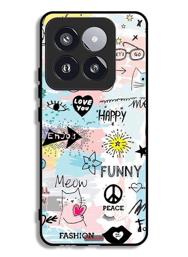 Tolwak Xiaomi 14 Pro Protective Case Cover Love You Tags - Image 1