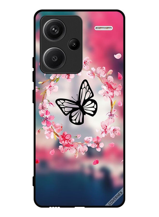 Covernex Protective Case Cover For Xiaomi Redmi Note 13 Pro Plus Butterfly In Flower Ring - Image 1