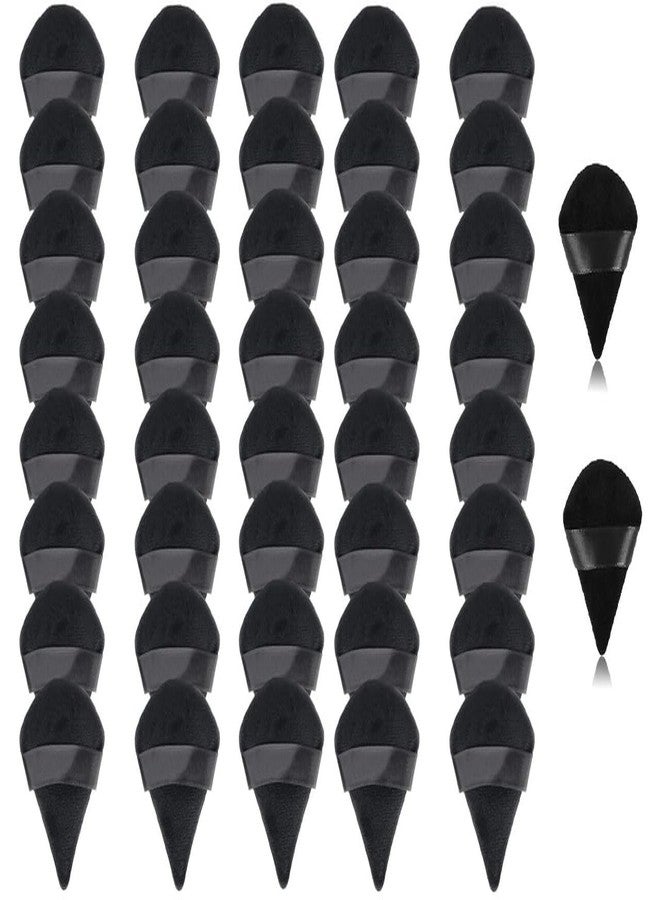DATNASAYAD 42 Pieces Triangle Cosmetic Loose Powder Puffs Washable Reusable Soft Plush Foundation Sponge for Face Body Wet Dry Makeup Tool- Multicolor Pack of 42 - Image 1