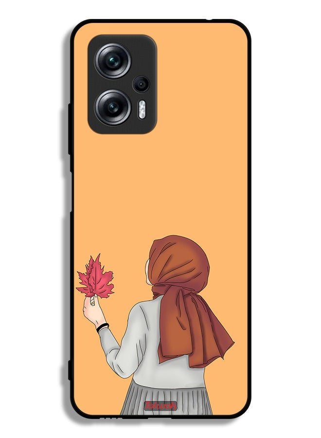 Tolwak Xiaomi Redmi Note 11T Pro Plus 5G Protective Case Cover Holding Leaf - Image 2