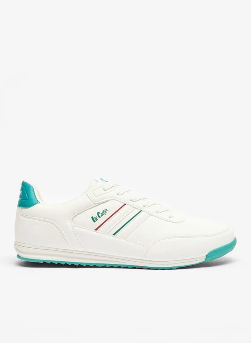 لي كوبر سنيكرز رجالي بتفاصيل شعار وإغلاق برباط