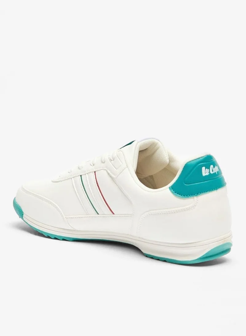 لي كوبر سنيكرز رجالي بتفاصيل شعار وإغلاق برباط