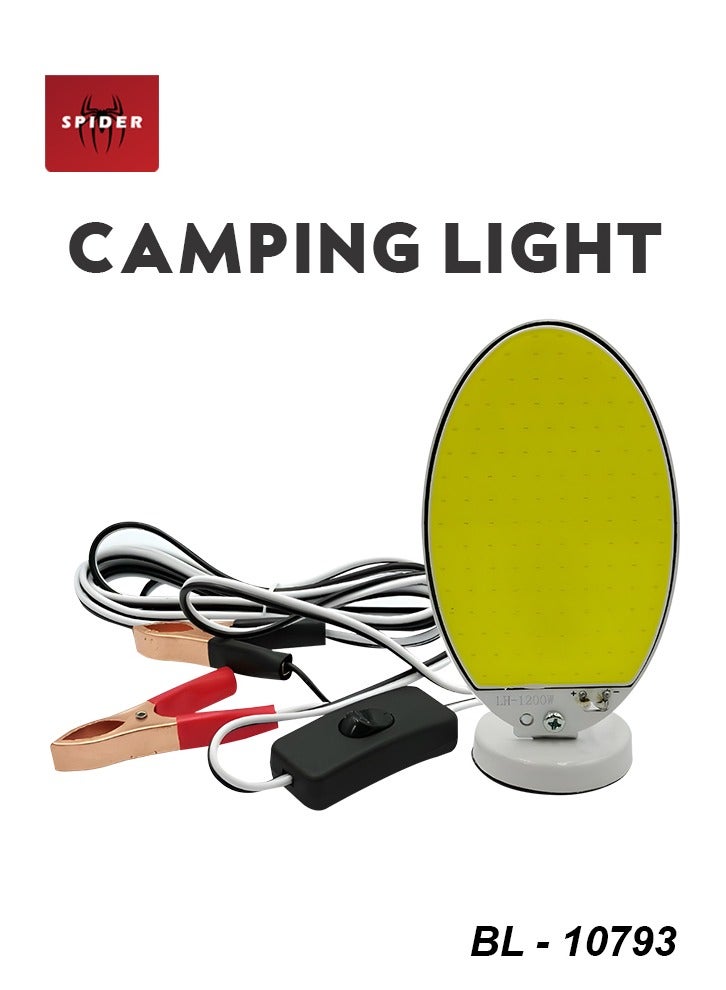 سبايدر SPIDER LED ضوء التخييم 150 واط COB 1080LM سطوع قاعدة مغناطيسية 12 فولت مشبك بطارية مقاوم للماء مصباح العمل في الهواء الطلق للتخييم إصلاح السيارات الصيد الإضاءة في حالات الطوارئ - BL-10793 - Image 1