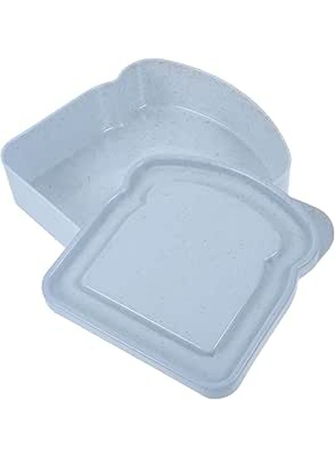 Large Blue Wheat Straw Sandwich Box Airtight Seal Lunch Container For Home And Outdoor - Image 1