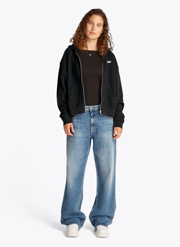 TOMMY JEANS Logo Zip Through Hoodie - Image 4