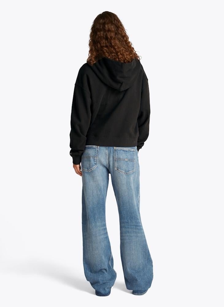 TOMMY JEANS Logo Zip Through Hoodie - Image 2