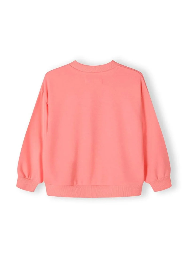 MINOTI Kids Girls Fleece Crew Neck Sweatshirt