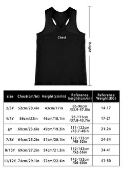 BOAO 3 Pieces Girls Dance Tank Top Racerback Crop Tank Top Sleeveless Dance Top for Ballet Gymnastics Dancewear (7-8 Years Size, Black, Rose Red, Green)  - Image 2