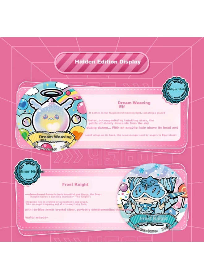Kayou Egg Tart Party Badge Sweetheart Whisper Season Tinplate Badge Mid-autumn National Day Brooch Children's Gift - Image 2