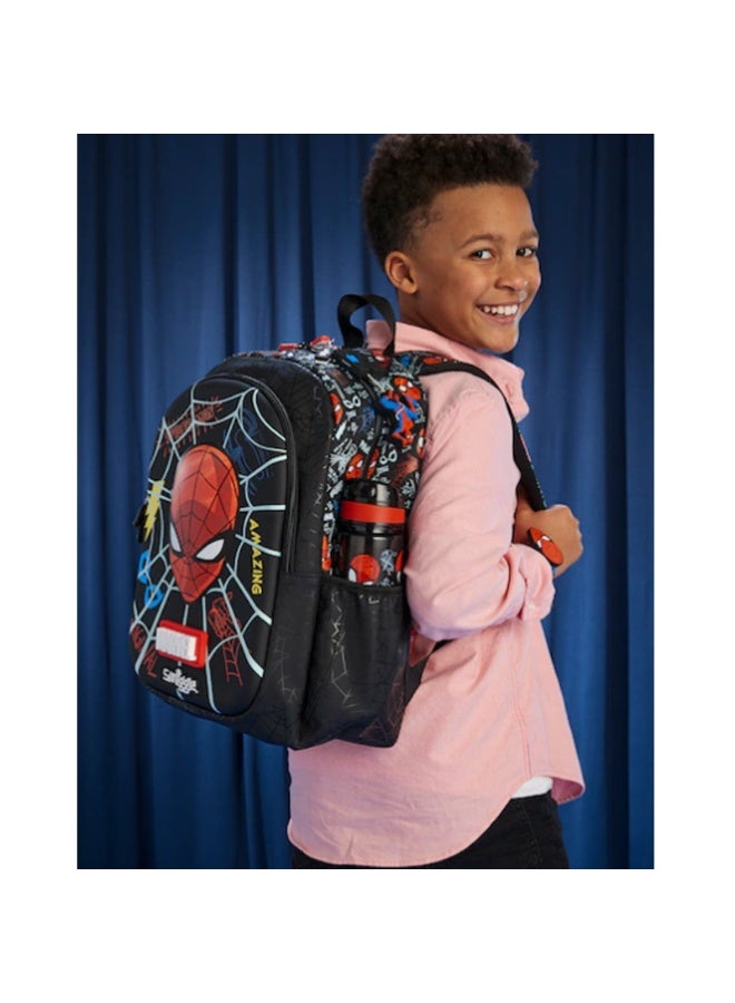 Smiggle Marvel Spider-Man Print Kids School Backpack & Double Layer Insulated Lunch Bag Set Waterproof School Combo Kit for Boys - Image 2