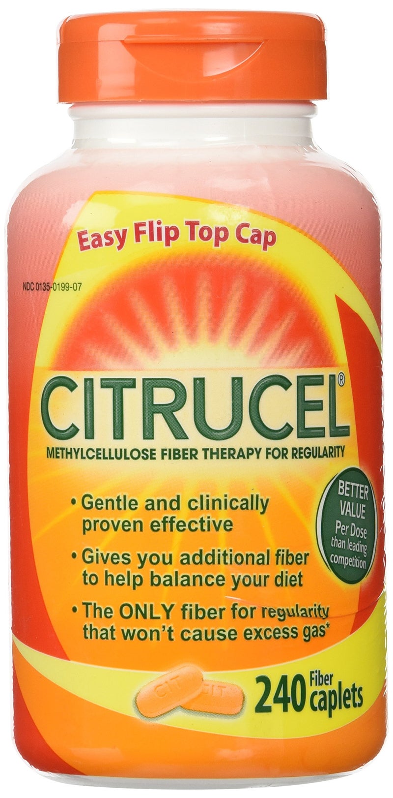 Citrucel Fiber Therapy for Regularity 500 mg 240 Caplets