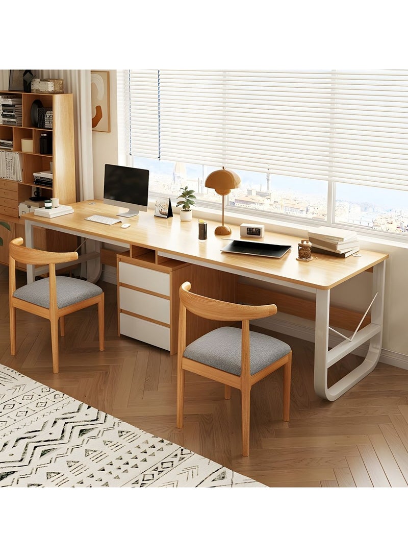 DubaiGallery 2 Person Students' study desk home middle school students' special study desk junior high school students' desk adult desk boss desk - Image 2