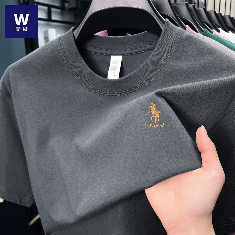 Men's 100% Cotton Round Neck T-Shirt - Image 1