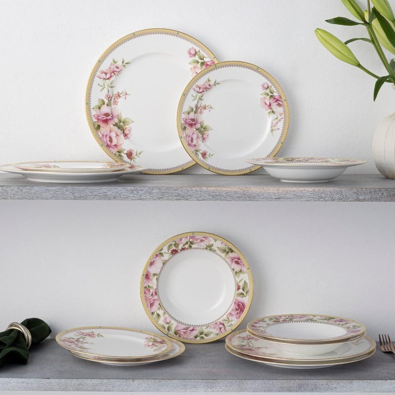 Noritake Hertford 12Piece Dinnerware Set Service for 4 - Image 3
