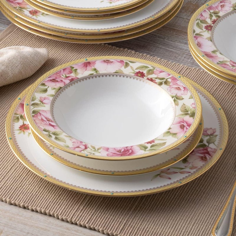 Noritake Hertford 12Piece Dinnerware Set Service for 4 - Image 5