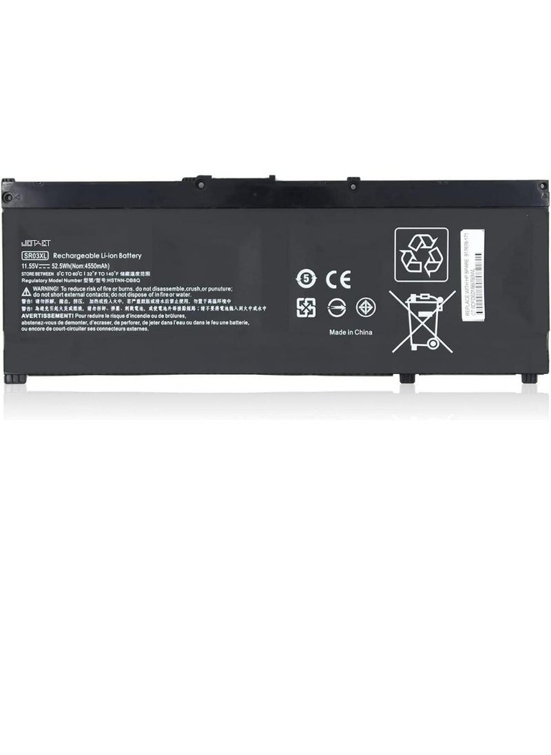 PARTNER - Laptop Battery for Hp Pavilion 15-CX 15-CX0056WM 15-CX0058WM, Envy X360 15-CN 15-CP 17-BW 15-CN0013NR 15-CP0053CL L08855-855 HSTNN-DB8Q HSTNN-IB8L L08934-2B1 TPN-Q194 52.5Wh 11.55V - Image 1