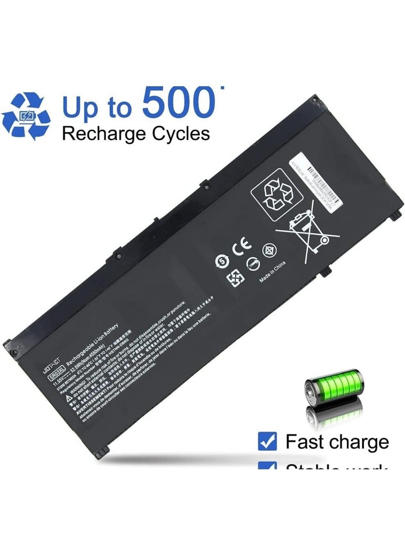 PARTNER - Laptop Battery for Hp Pavilion 15-CX 15-CX0056WM 15-CX0058WM, Envy X360 15-CN 15-CP 17-BW 15-CN0013NR 15-CP0053CL L08855-855 HSTNN-DB8Q HSTNN-IB8L L08934-2B1 TPN-Q194 52.5Wh 11.55V - Image 1