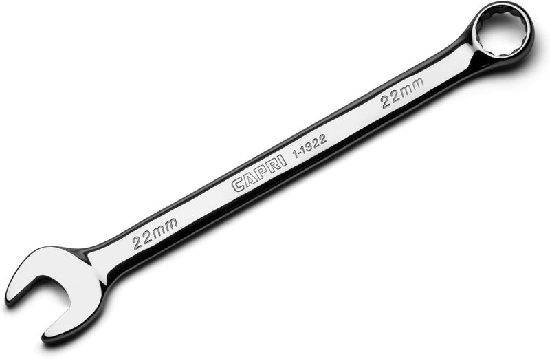 Capri Tools 22 mm Combination Wrench, 12 Point, Metric, Chrome (1-1322) - Image 1