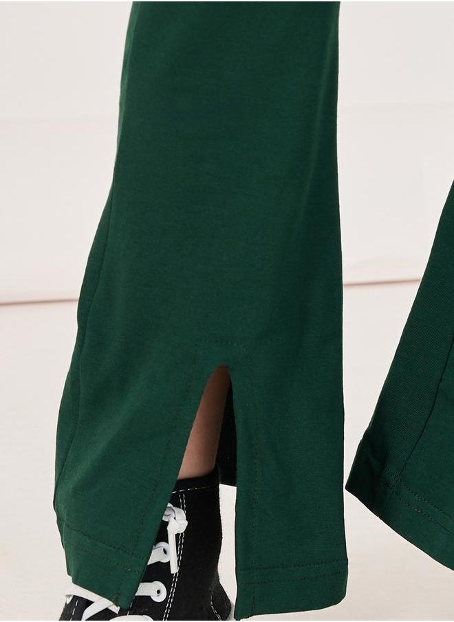 Styli - Front Split Detail Solid Leggings - Image 1