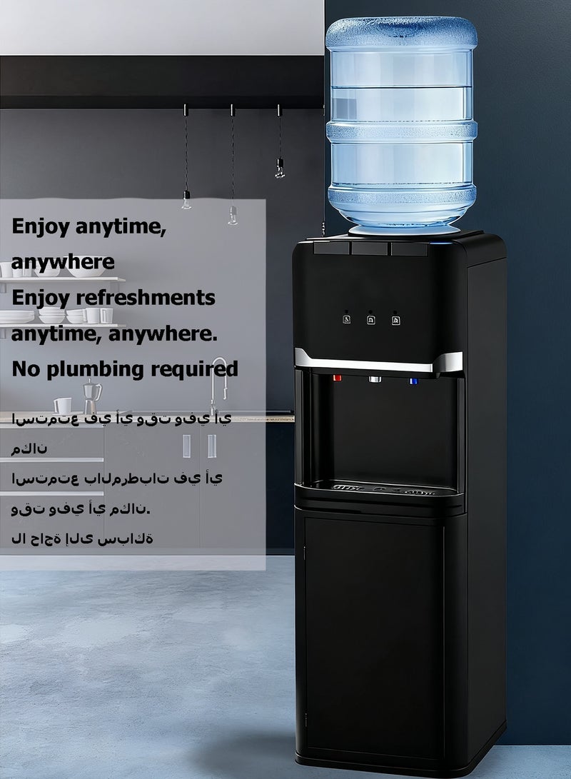 WEMART Water Dispenser,Electric Hot and cold bottom load water dispenser with Stainless Steel Tank Black - Image 3