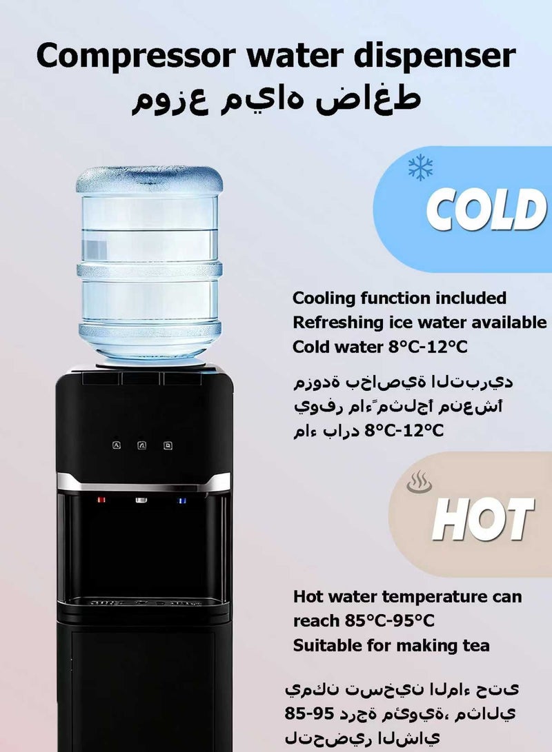 WEMART Water Dispenser,Electric Hot and cold bottom load water dispenser with Stainless Steel Tank Black - Image 5
