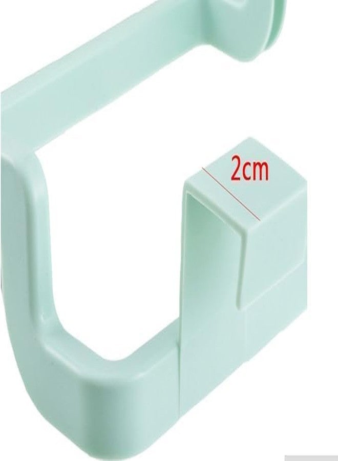 A4ARRIYAN Garbage Bag Hanger for Kitchen, Plastic Waste Bag Holder and Towel Rack, Blue and Green, Pack of 2, Space-Saving Organizer for Kitchen and Bathroom - Image 3