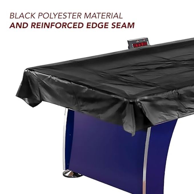 HATHAWAY Universal Air Hockey Table Cover for Family Game Room, Black  With Universal Fit for 6 to 7.5 Ft Tables, Weighted Corners, Weather-Resistant Polyester, Reinforced Edges - Image 3