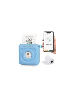 Riitek RIITEK PeriPage 304 DPI Ultra HD Resolution A6 Mini Printer; Wireless Bluetooth Portable Inkless Thermal Printer for Printing Label, Sticker, Photo, QR Code, Receipt (Blue)(1 Year Warranty)  - Image 1