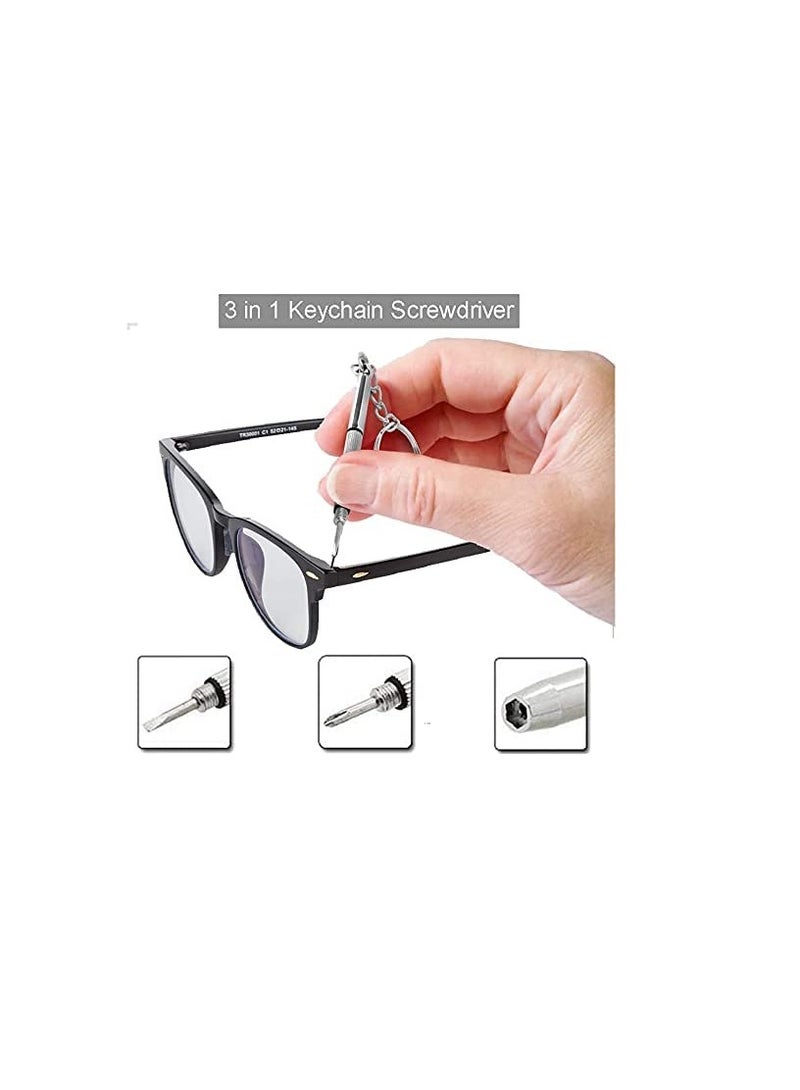 Excefore Precision Screwdriver Set, 5-in-1 Multifunctional Micro Screw Driver(torxT5/T6,+1.5,-2.0,star0.8)  3-in-1 Mini Keychain for Watch,Phone, Eyeglasses, Electronics Repair - Image 4