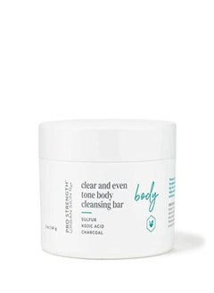 Clear And Even Tone Body Cleansing Bar | Smoothing + Clarifying Cleanser Promotes Even Skin Tone + Improves Appearance Of Dark Spots + Blemishes, Use On Back, Shoulders, & Chest | 5 Oz