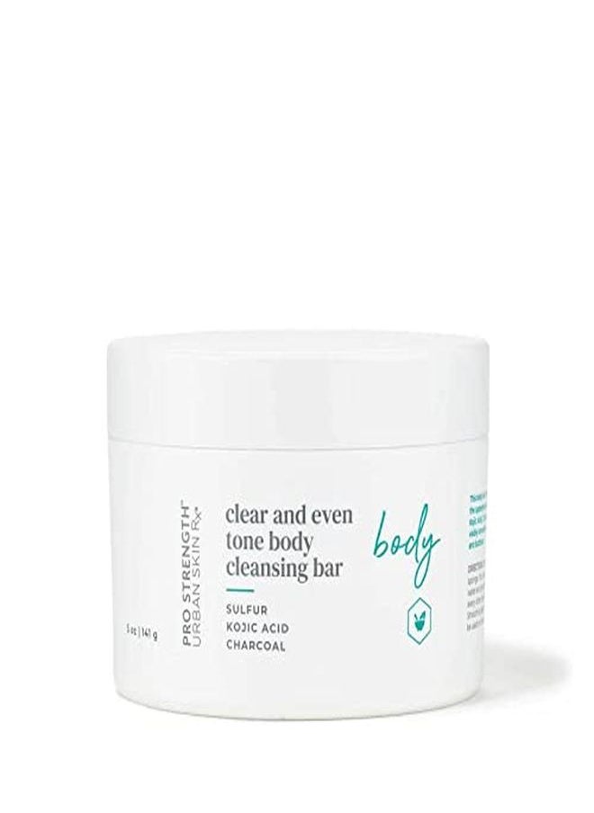 Urban Skin Rx - Clear And Even Tone Body Cleansing Bar | Smoothing + Clarifying Cleanser Promotes Even Skin Tone + Improves Appearance Of Dark Spots + Blemishes, Use On Back, Shoulders, & Chest | 5 Oz - Image 1