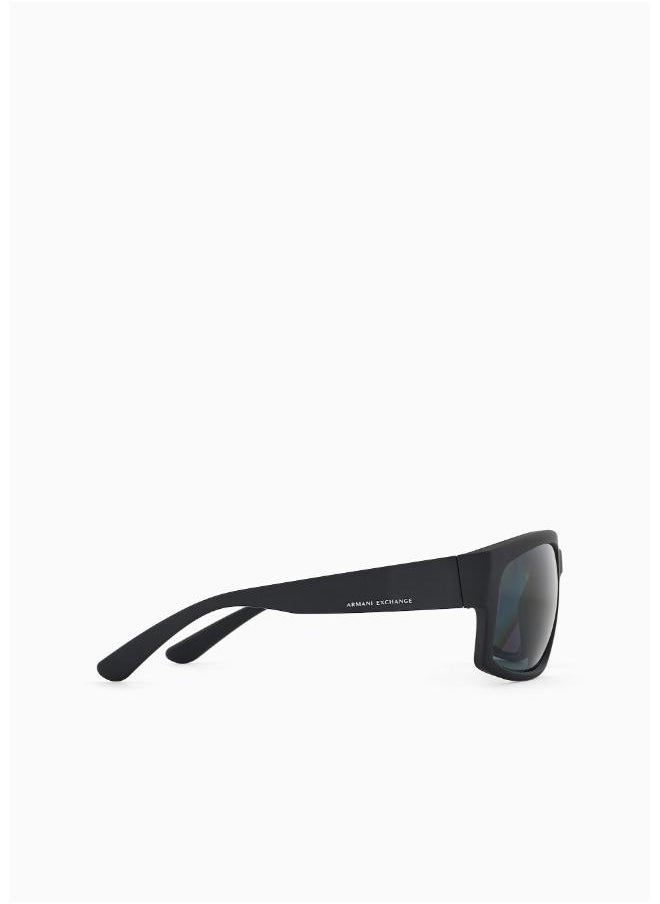 Armani Exchange - Full Rimmed Rectangular Sunglasses 0AX4142SU 61 807887 - Image 1